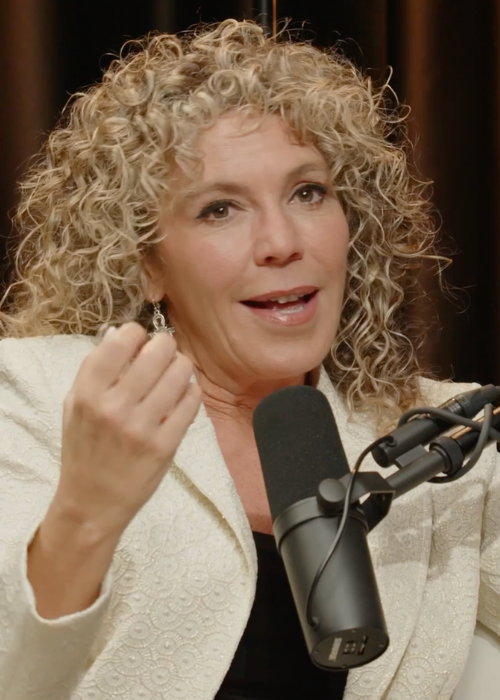 Isabelle Fontaine en entrevue lors d'un podcast